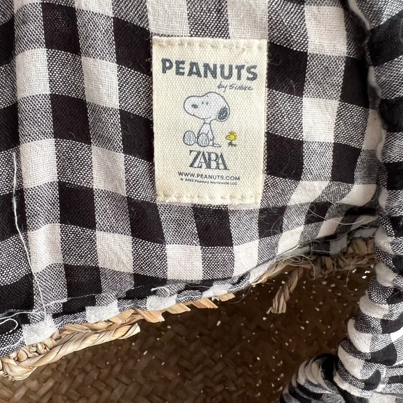 Zara Snoopy peanuts woven basket bag - Picture 11 of 11